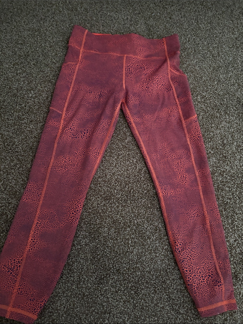 lululemon athletica Coral-Pattern High-Rise Leggings